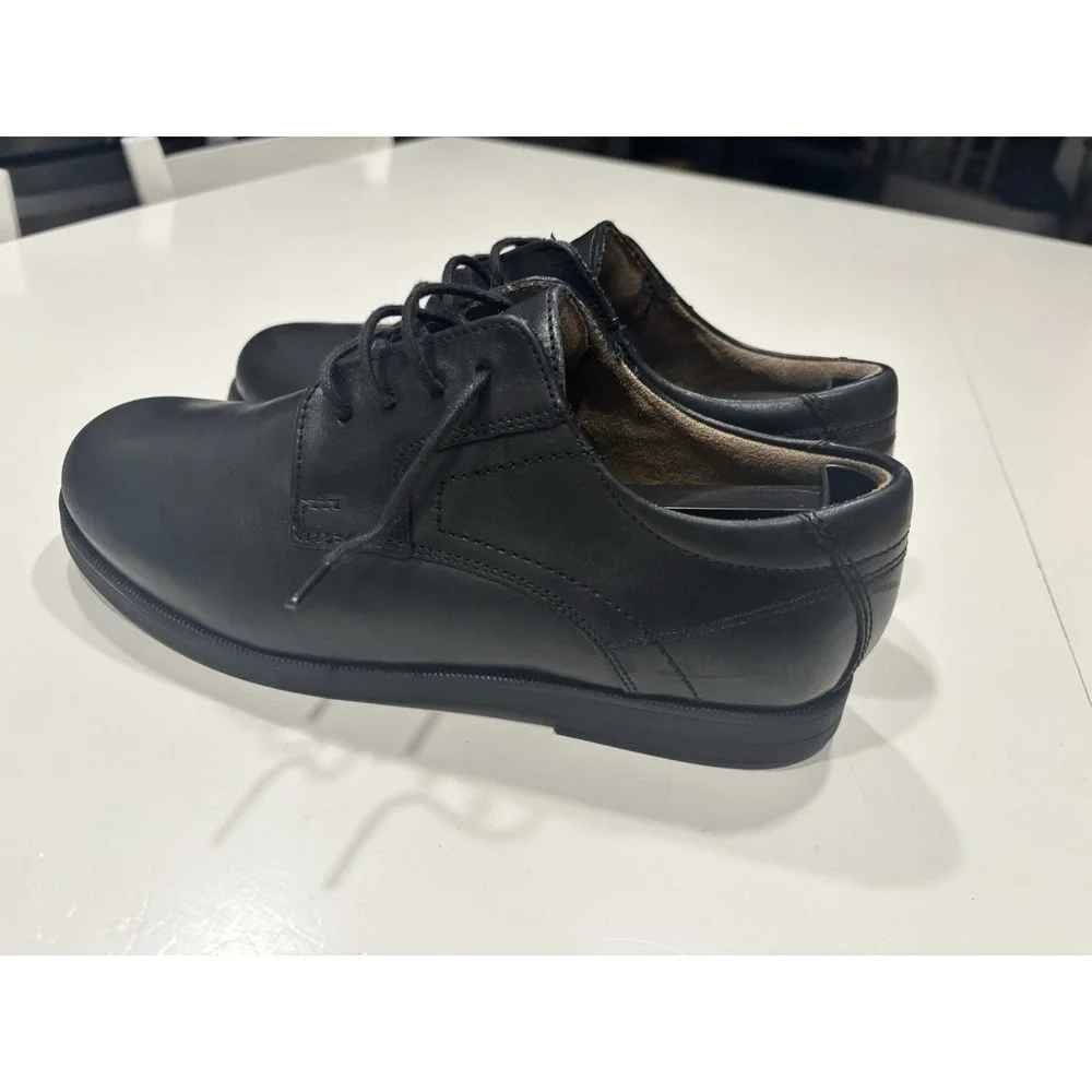 Florsheim Boys Black Midtown Jr. Plain Toe Oxford Size 5 Dress Shoes